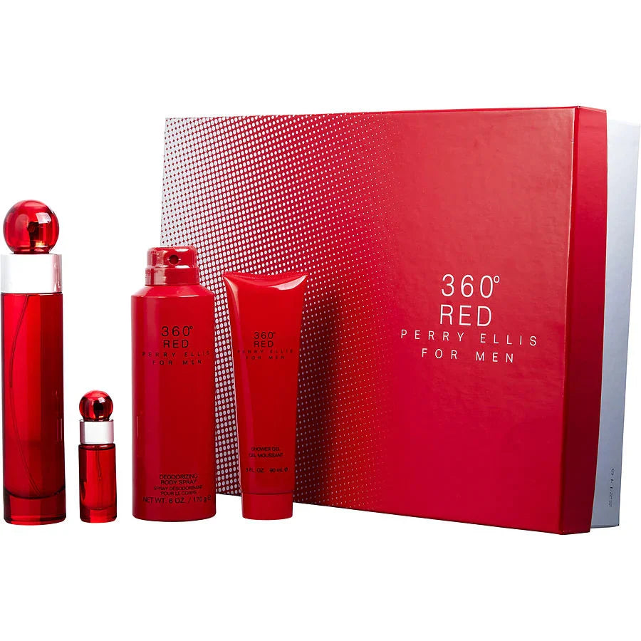 Perry Ellis 360 Red SET 4 PIEZAS