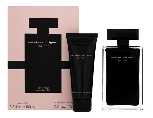 Narciso Rodriguez for her set travel eau de toilette body lotion 2pcs set