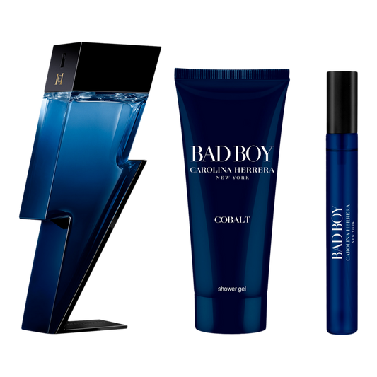 Carolina Herrera Cobalt Bad Boy  3PC SET