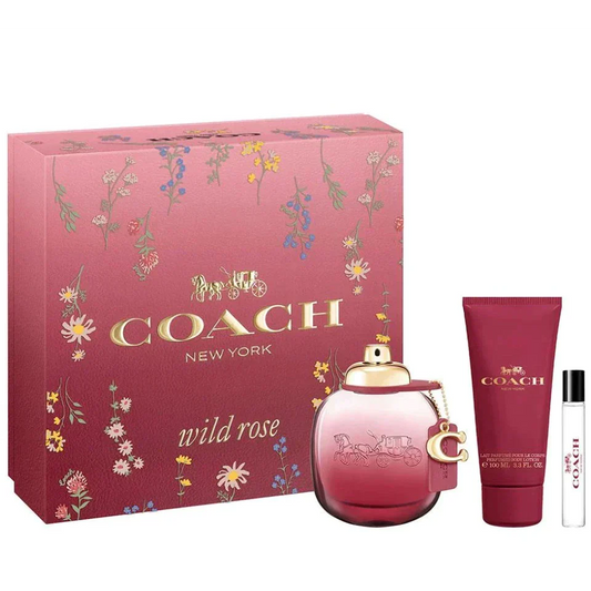 COACH NEW YORK WILD ROSE SET 3 PC
